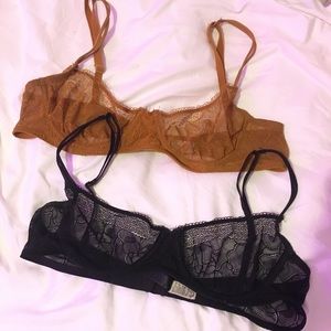 Bundle of two American Apparel Demi Lace Bras